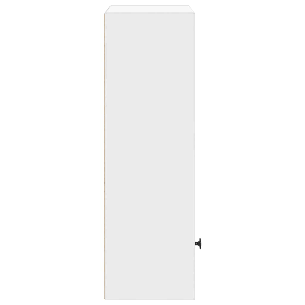 Bookcase White 31x24x77 cm Engineered Wood